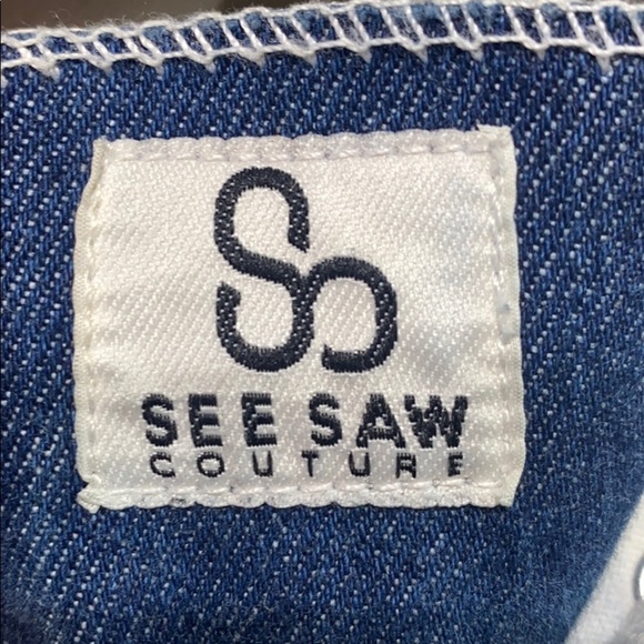 See Saw Couture Denim Dance Star Hightop Sneaker size 8 - Picture 6 of 7